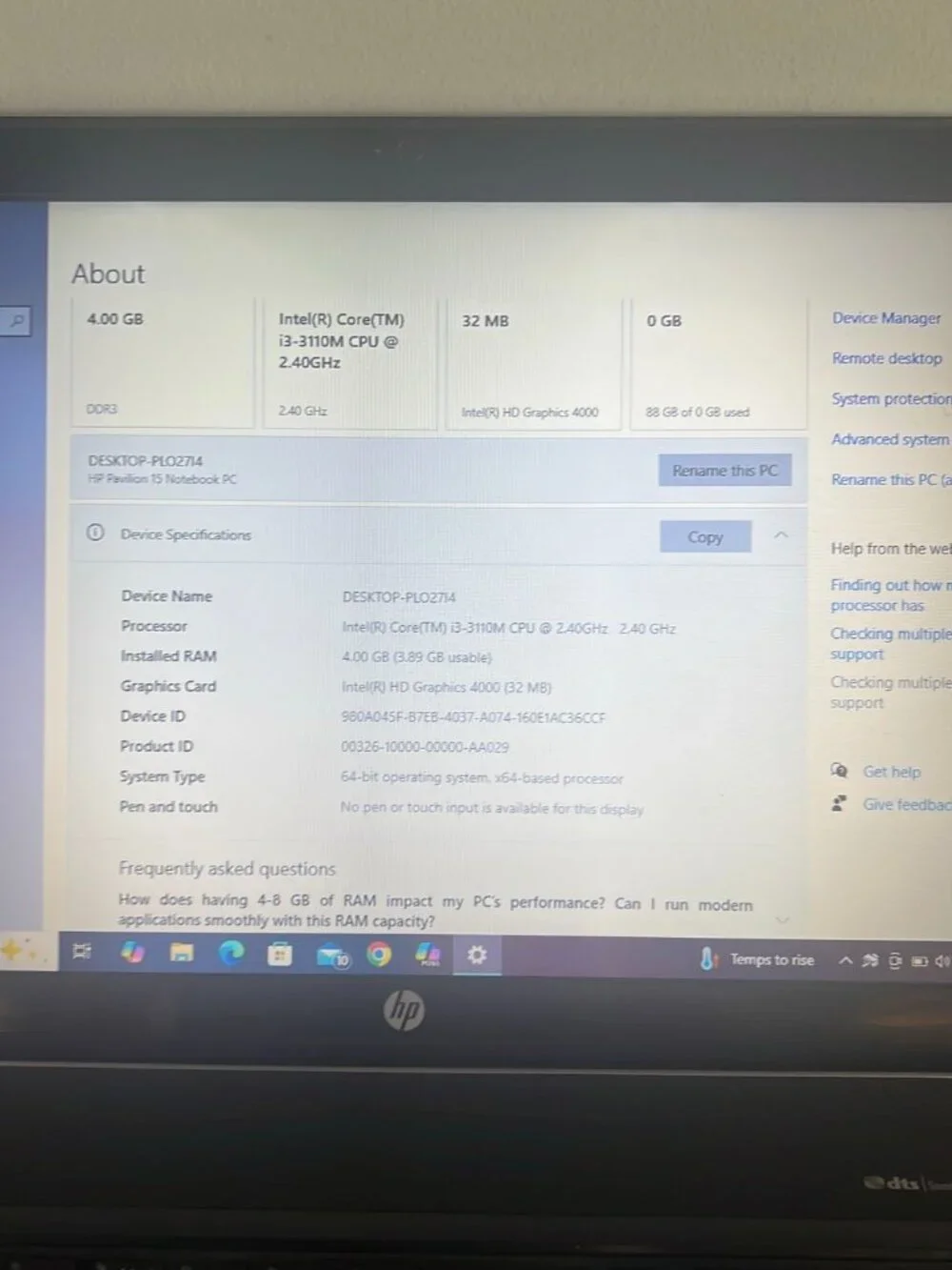 2020 HP Pavilion Laptop
